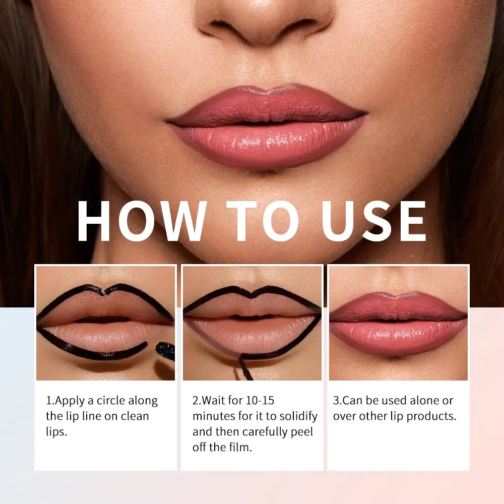 4 couleurs Crayon à lèvres peel-off mat, imperméable, longue tenue, sans transfert. Gloss à lèvres peel-off, cosmétique longue durée, teinte mate.