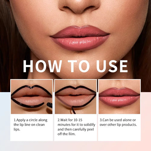 4 couleurs Crayon à lèvres peel-off mat, imperméable, longue tenue, sans transfert. Gloss à lèvres peel-off, cosmétique longue durée, teinte mate.