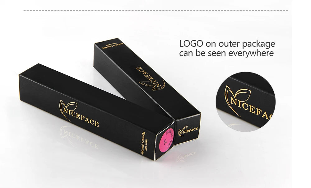 NICEFACE-Rouge à Lèvres Liquide Nude, Waterproof, Velours 256, Brcorporelle Longue Durée, Coupe Antiarina, Teinte Jules, Pigment de Maquillage, Cosmétiques