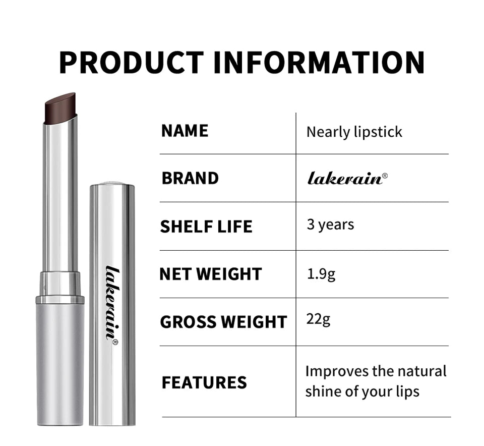 Baume à lèvres incolore Lakerain, effet repulpant, longue tenue, hydratant, nourrissant, maquillage et soin des lèvres, cosmétiques