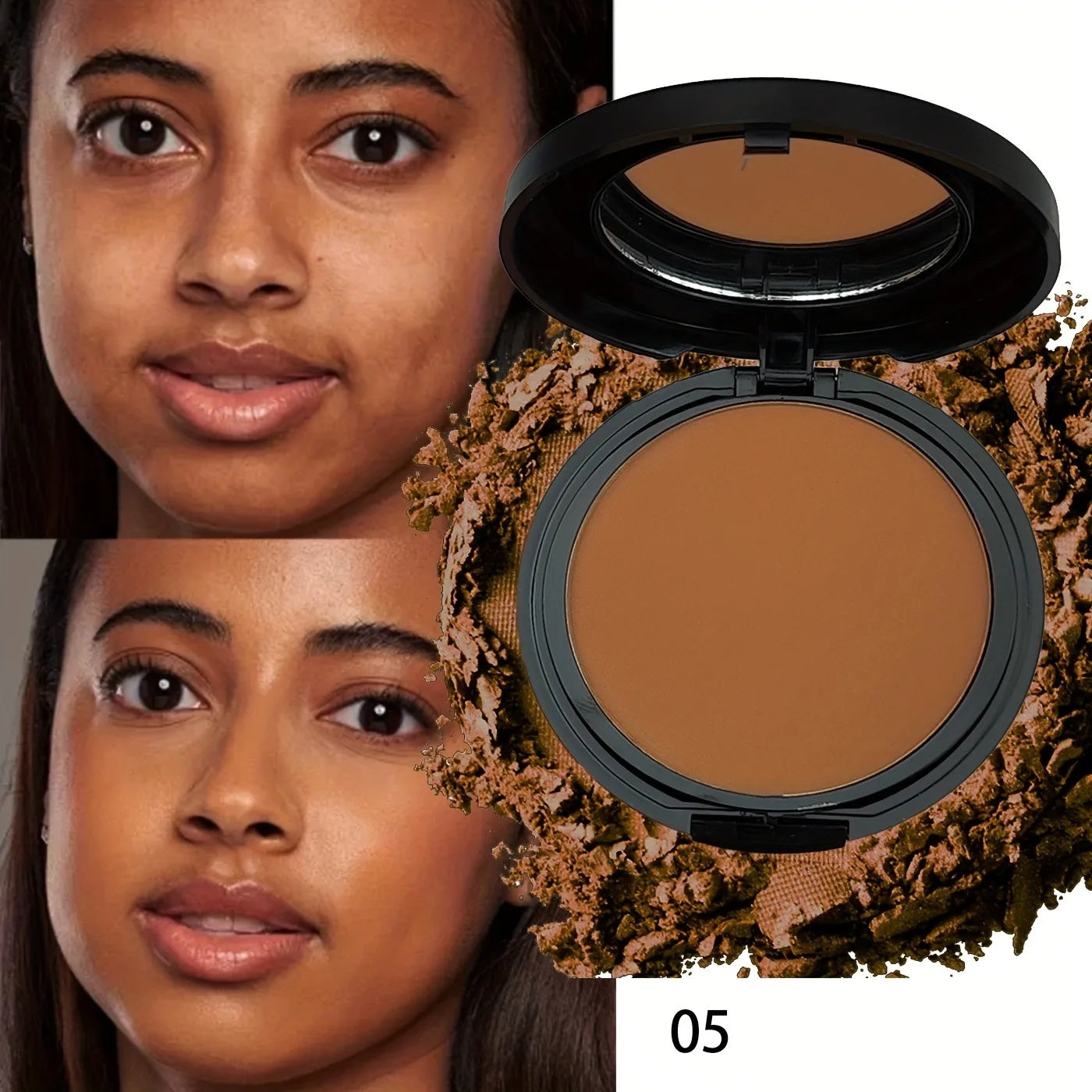 Palette de contours universelle de fleurs romantiques |   Kit de poudre mate résistante à la transpiration, surbrillance et ombre construibles