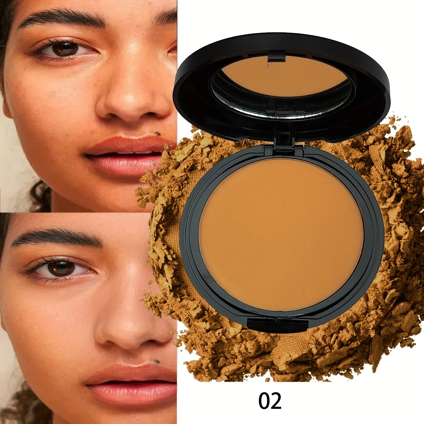 Palette de contours universelle de fleurs romantiques |   Kit de poudre mate résistante à la transpiration, surbrillance et ombre construibles