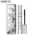 QIBEST-Mascara 4D noir pour extension de cils, imperméable, fibre optique, lifting, allongement, maquillage durable, rimel