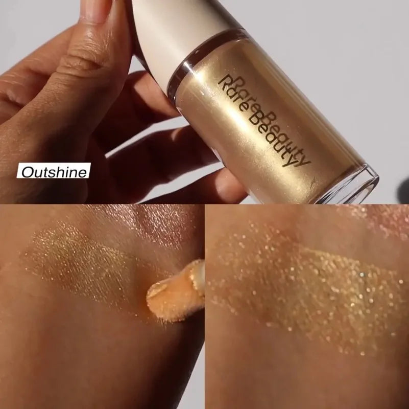 Crème fondante de beauté Rare, fard à joues, Texture nacrée mate, surligneur à paillettes, brillant, nourrissant, hydratant, brillant à lèvres