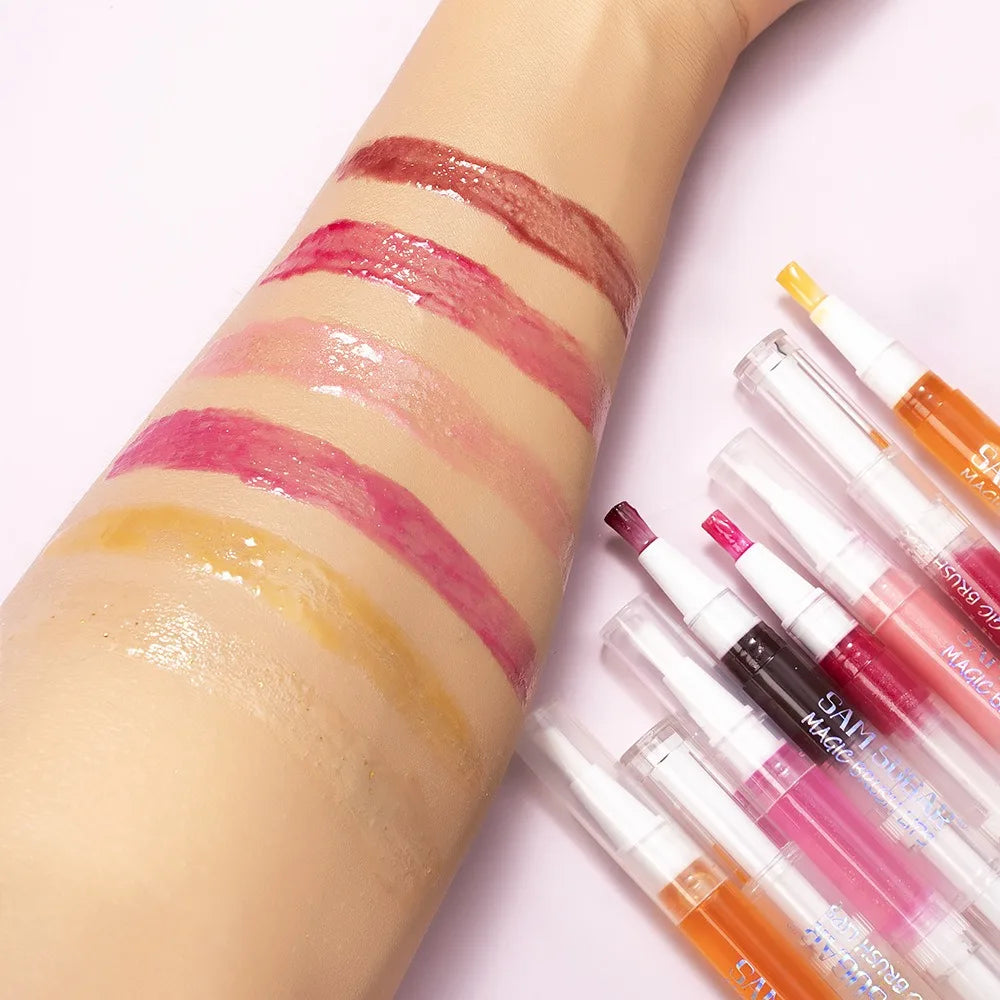 Brillant à lèvres rotatif au miel de fruits, hydratant, scintillant, miroir scintillant, liquide, perle, huile, teinte, maquillage