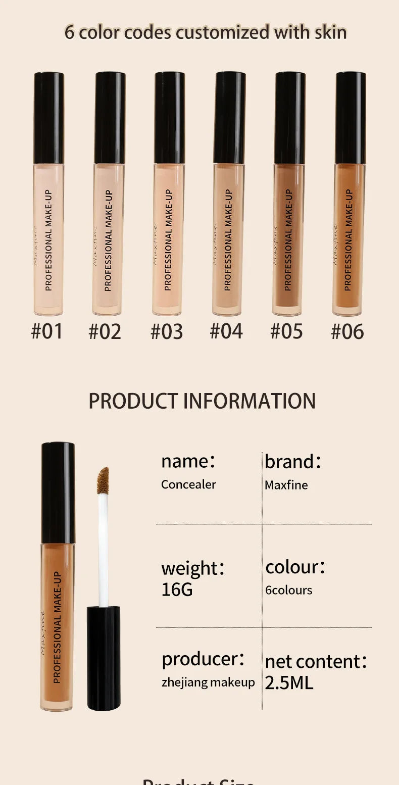 Correcteur liquide mat, haute couverture, imperméable, contrôle de l'huile, hydratant, longue durée, maquillage professionnel pour le visage