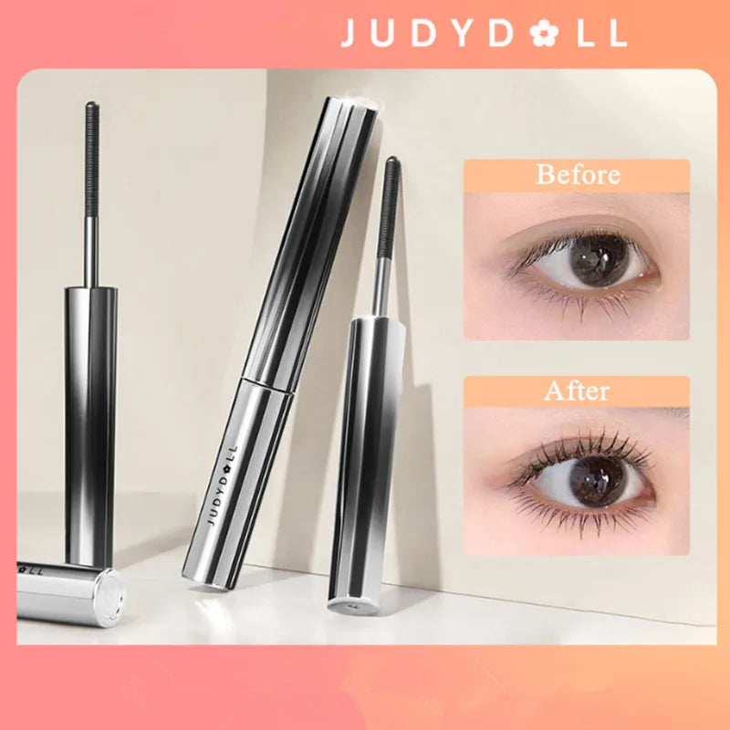 Judydoll cils Mascara imperméable en Fiber de soie Mascara noir longs Curling Extensions de cils Sexy yeux maquillage cosmétiques