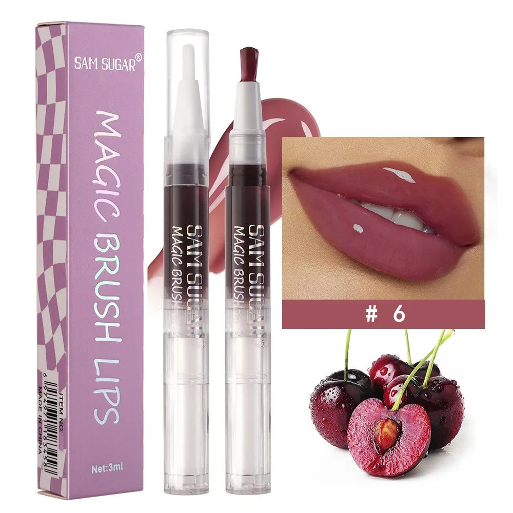 Brillant à lèvres rotatif au miel de fruits, hydratant, scintillant, miroir scintillant, liquide, perle, huile, teinte, maquillage