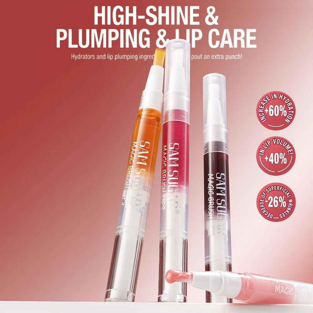 Brillant à lèvres rotatif au miel de fruits, hydratant, scintillant, miroir scintillant, liquide, perle, huile, teinte, maquillage