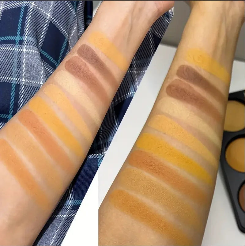 Palette de correcteur de Contour imperméable, 9 couleurs, mat, nuances moyennes à profondes, sculpture 3D, contrôle de l'huile, maquillage longue durée