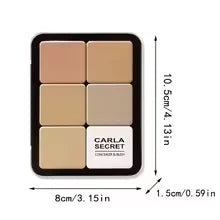 Boîte en fer pour correcteur de contour, crème pour fard à joues, palette de maquillage tout-en-un, 12 couleurs