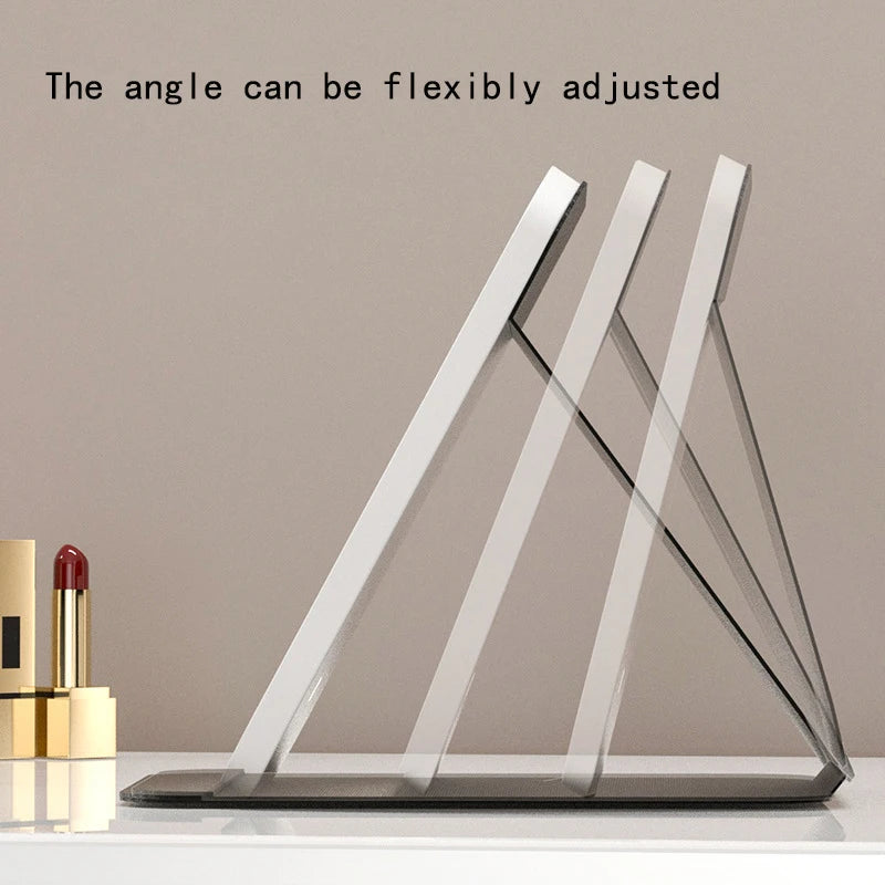 Miroir de maquillage pliable HD, contrôle tactile Intelligent, lumière tricolore réglable, miroir cosmétique LED, chargement de Type C, deux tailles