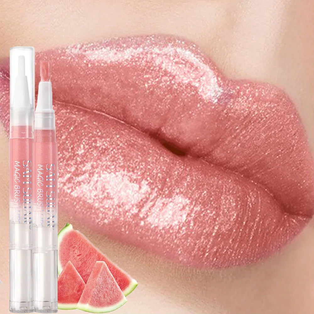 Brillant à lèvres rotatif au miel de fruits, hydratant, scintillant, miroir scintillant, liquide, perle, huile, teinte, maquillage
