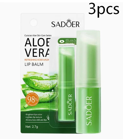 Baume à lèvres à l'aloe vera, masque à lèvres entièrement naturel, hydratant durable, pour les lèvres sèches, puissance hydratante, soin des lèvres, réparation nourrissante
