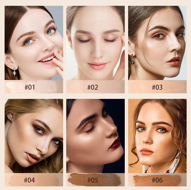 Correcteur liquide mat, haute couverture, imperméable, contrôle de l'huile, hydratant, longue durée, maquillage professionnel pour le visage