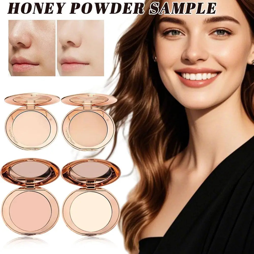 Poudre de réglage Portable, poudre impeccable, maquillage naturel, contrôle de l'huile longue durée, correcteur éclaircissant pour la peau, imperméable pour femmes