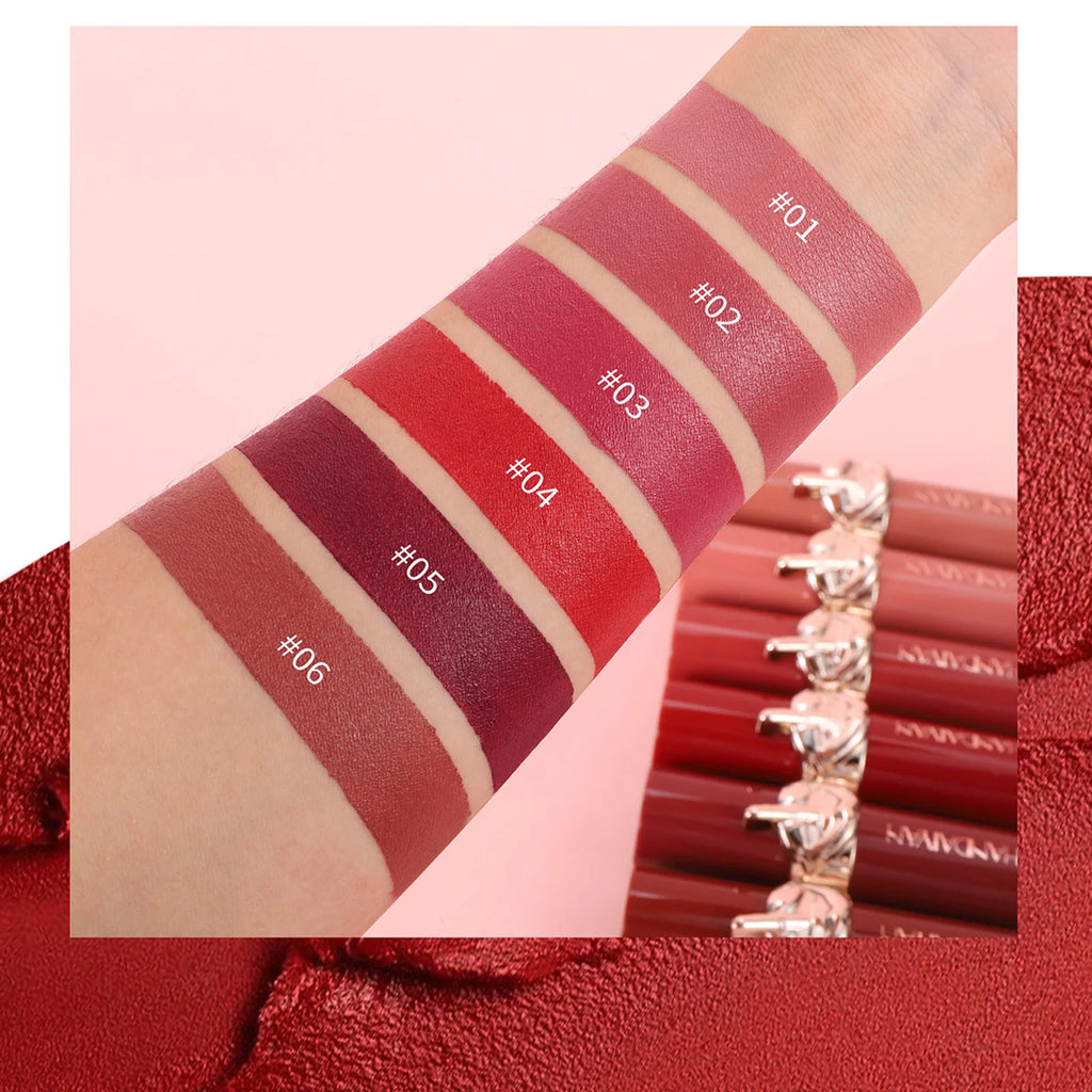 Rouge à lèvres mat velours hydratant, imperméable, longue durée, cosmétiques, mode, facile à appliquer, améliore la couleur des lèvres, Mankeup de beauté naturelle