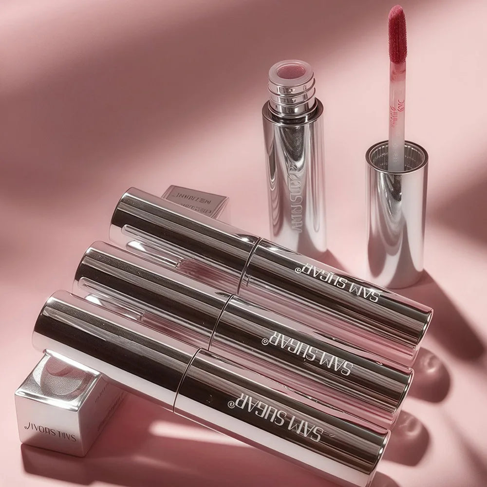 Brillant à lèvres miroir 4 couleurs, imperméable, hydratant longue durée, lumière d'eau, glaçage, liquide sans décoloration, maquillage pour les lèvres