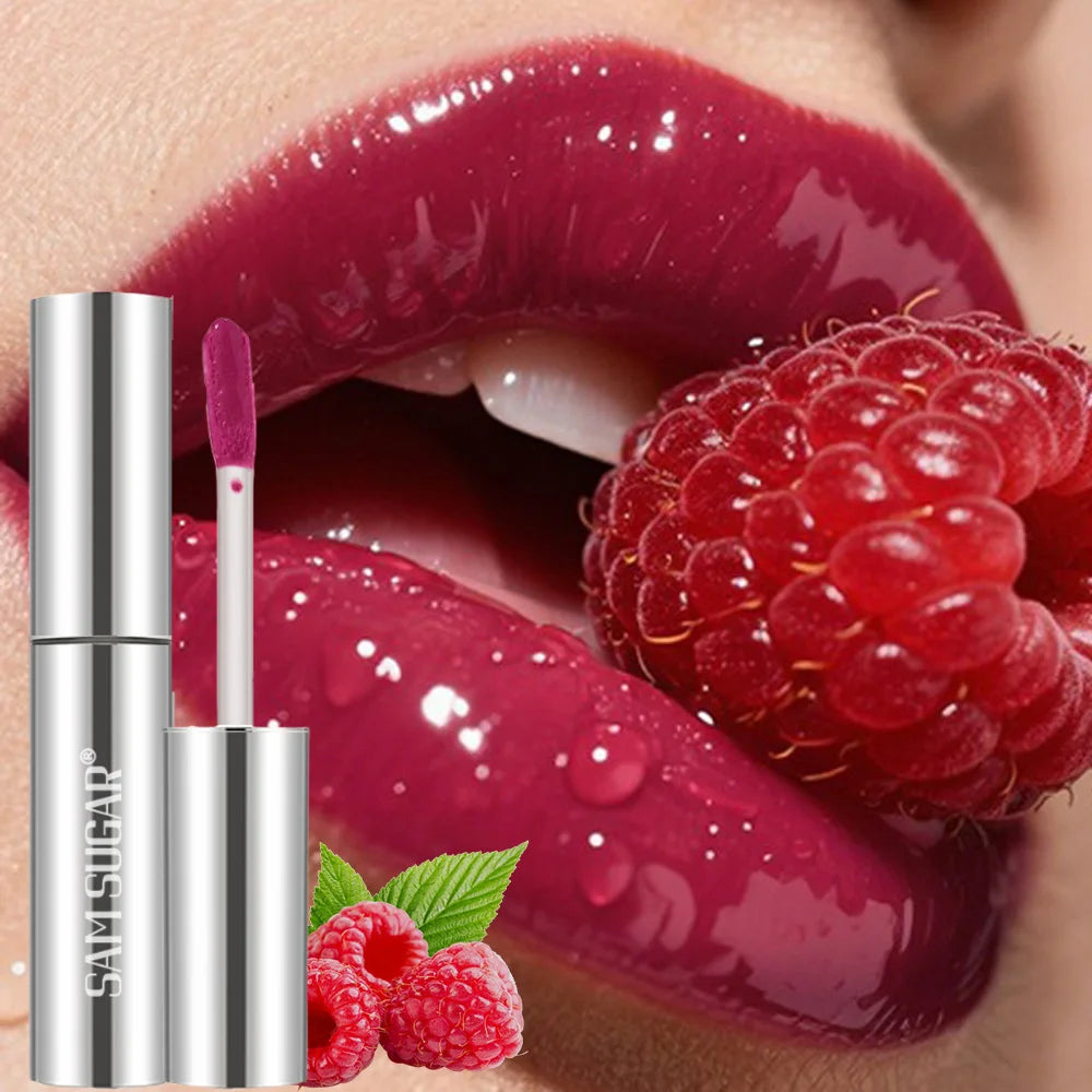Brillant à lèvres miroir 4 couleurs, imperméable, hydratant longue durée, lumière d'eau, glaçage, liquide sans décoloration, maquillage pour les lèvres